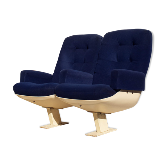 Pair of cinema armchairs, 1974