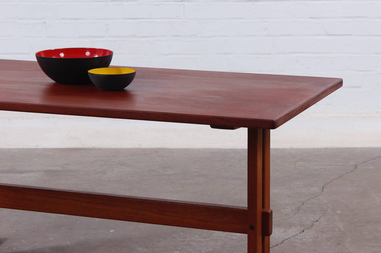 Table basse vintage en teck danois milieu du siècle 50er 60er