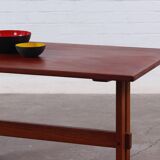 Table basse vintage en teck danois milieu du siècle 50er 60er