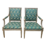 Pair of armchairs stamped LN Mariette (1730-1789) period, Louis XVI
