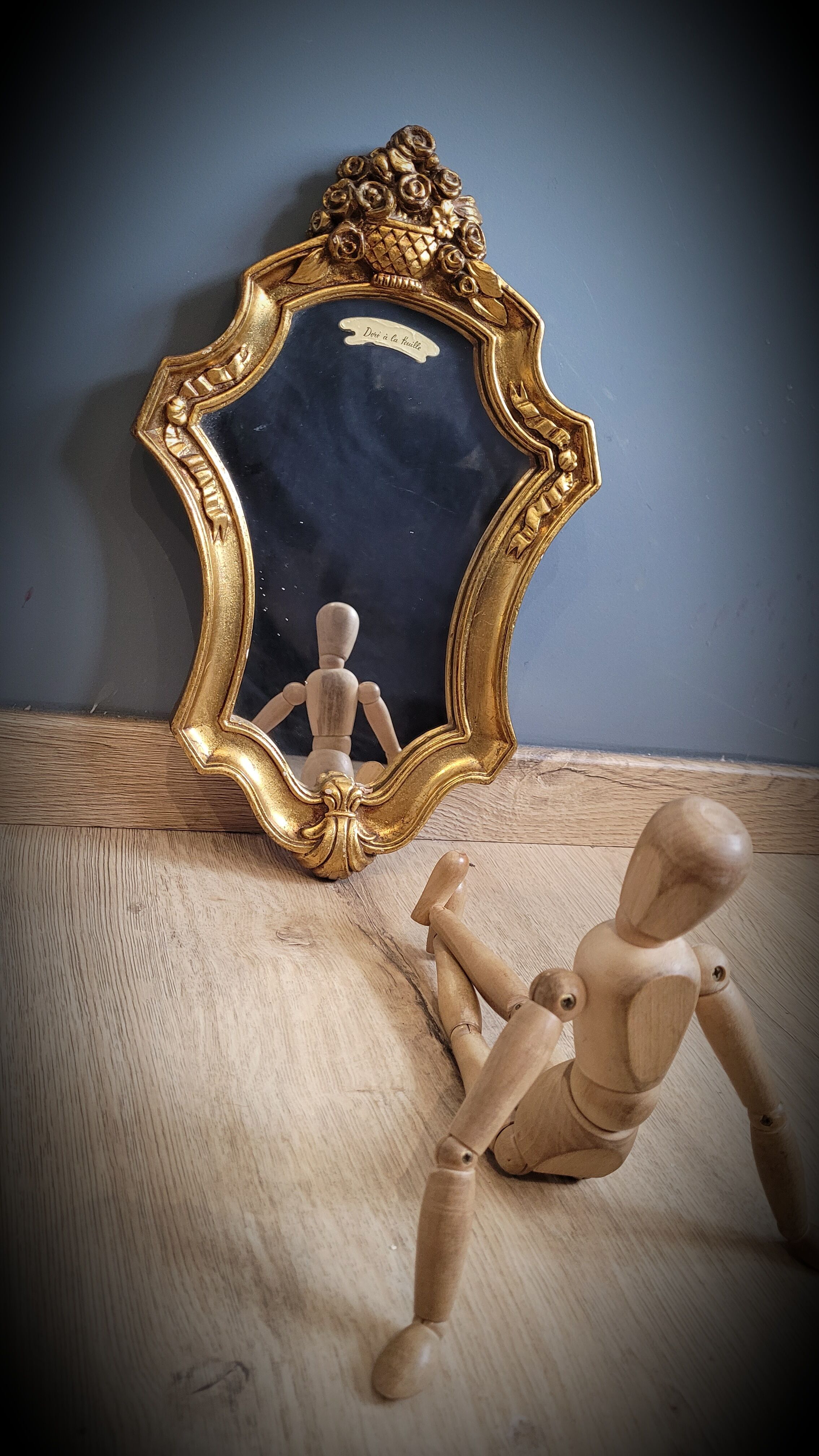 Golden mirror sheet 36x23cm