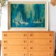 Vintage Danish enfilade in brown teak veneer, 1960s, mid-century design, 8 drawers.