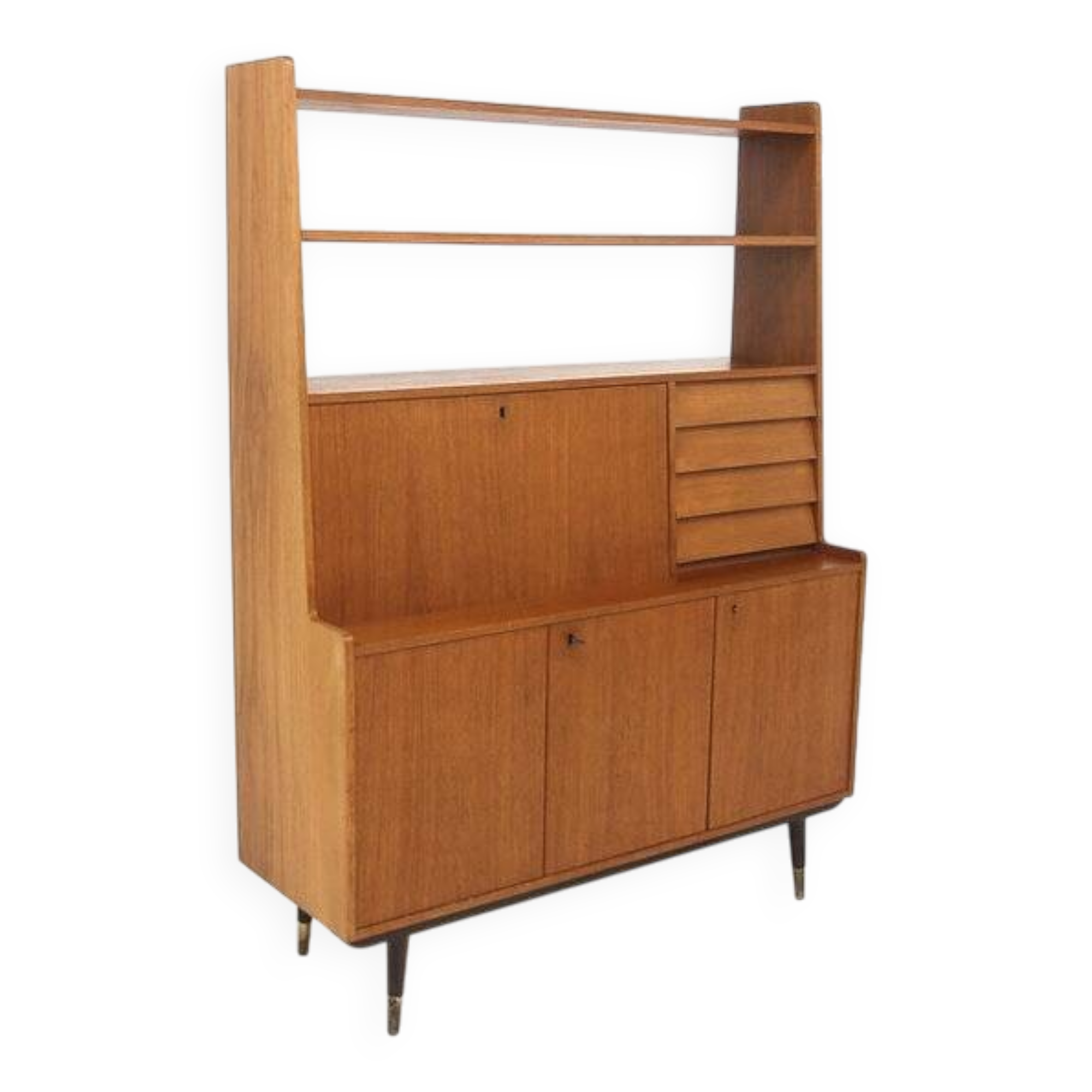 Scandinavian teak secretary desk, Bräntorps, Sweden, 1960