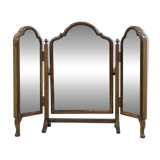 Psyche triptych, English, early 20th century, in mahogany