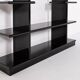 Vintage Italian design black gloss bookshelf, 1980’s