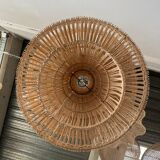 Rattan pendant lamp or light in the shape of an Asian lantern