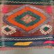 Vintage Turkish Mini Kilim 80x48 cm Wool Small Kelim Runner, shabby Chic