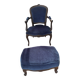 armchair with footrest