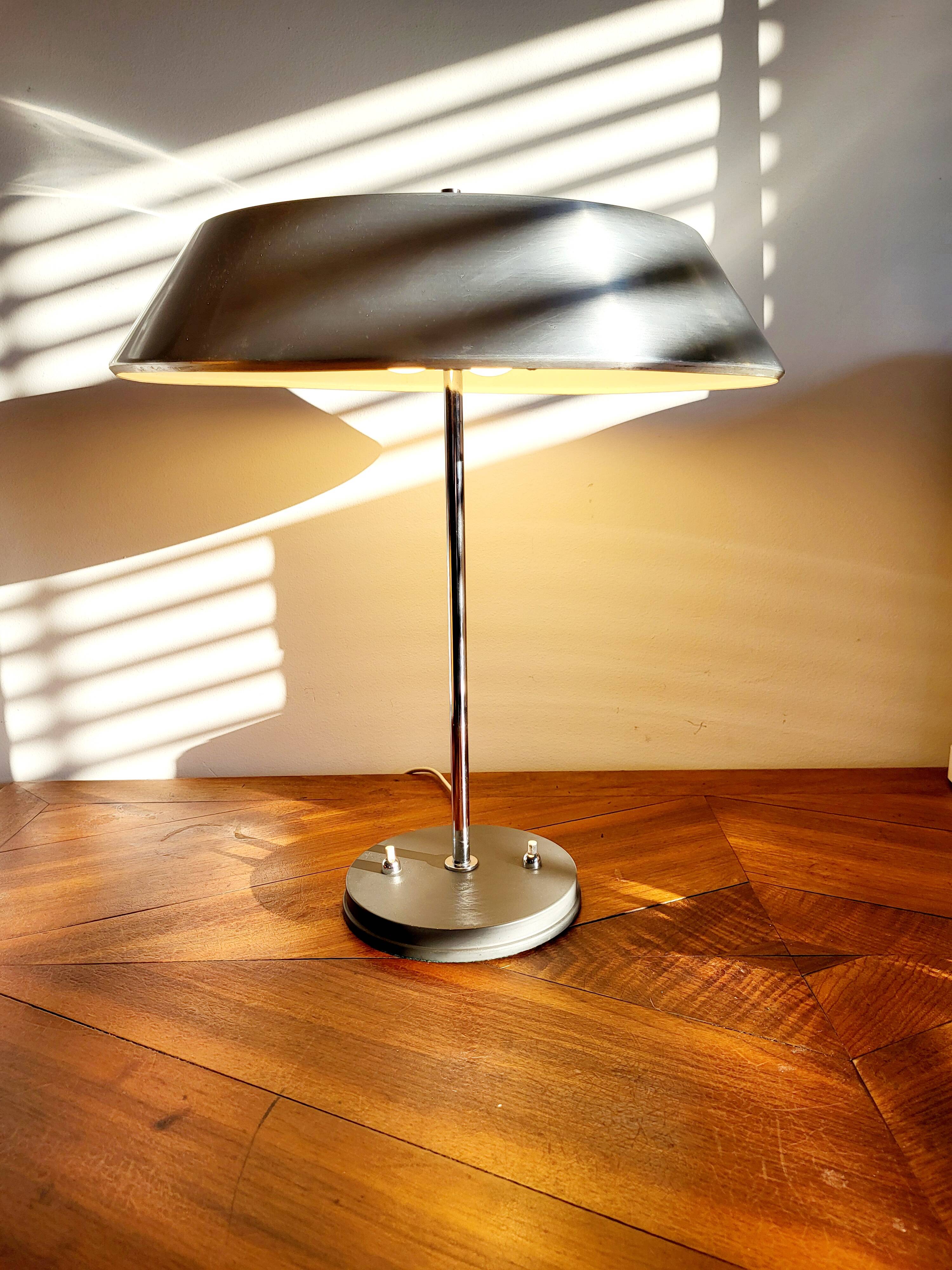 Lampe de bureau vintage Louis Kalff, modèle President, 1960, Nederland