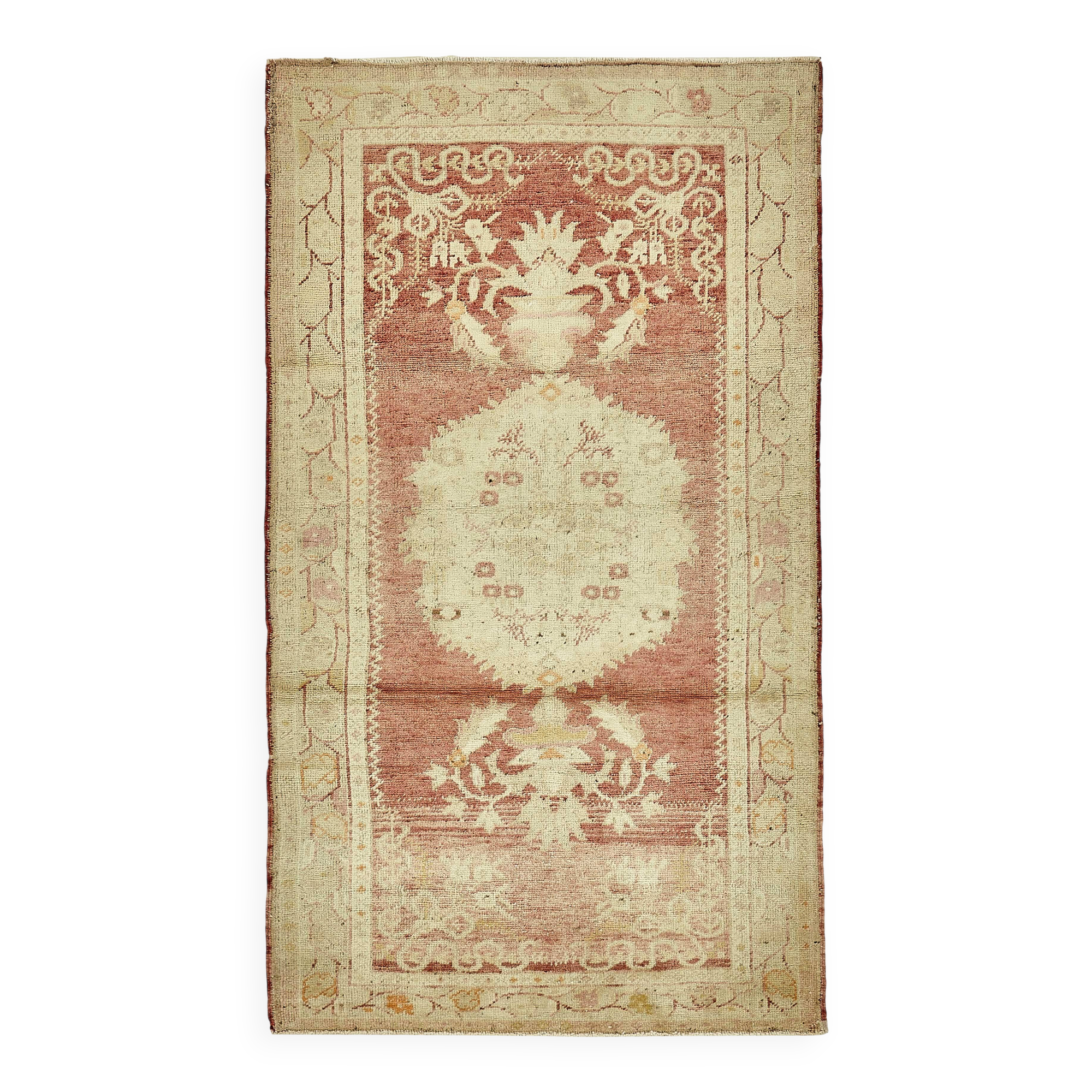 Tapis vintage anatolien turc 106 cm x 190 cm