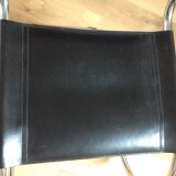 Mies Van Rohe chrome and leather chair