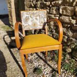 Yellow velvet Bridge armchair