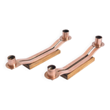 Pair of copper bronze candlesticks