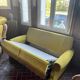 Vintage velvet sofa bed