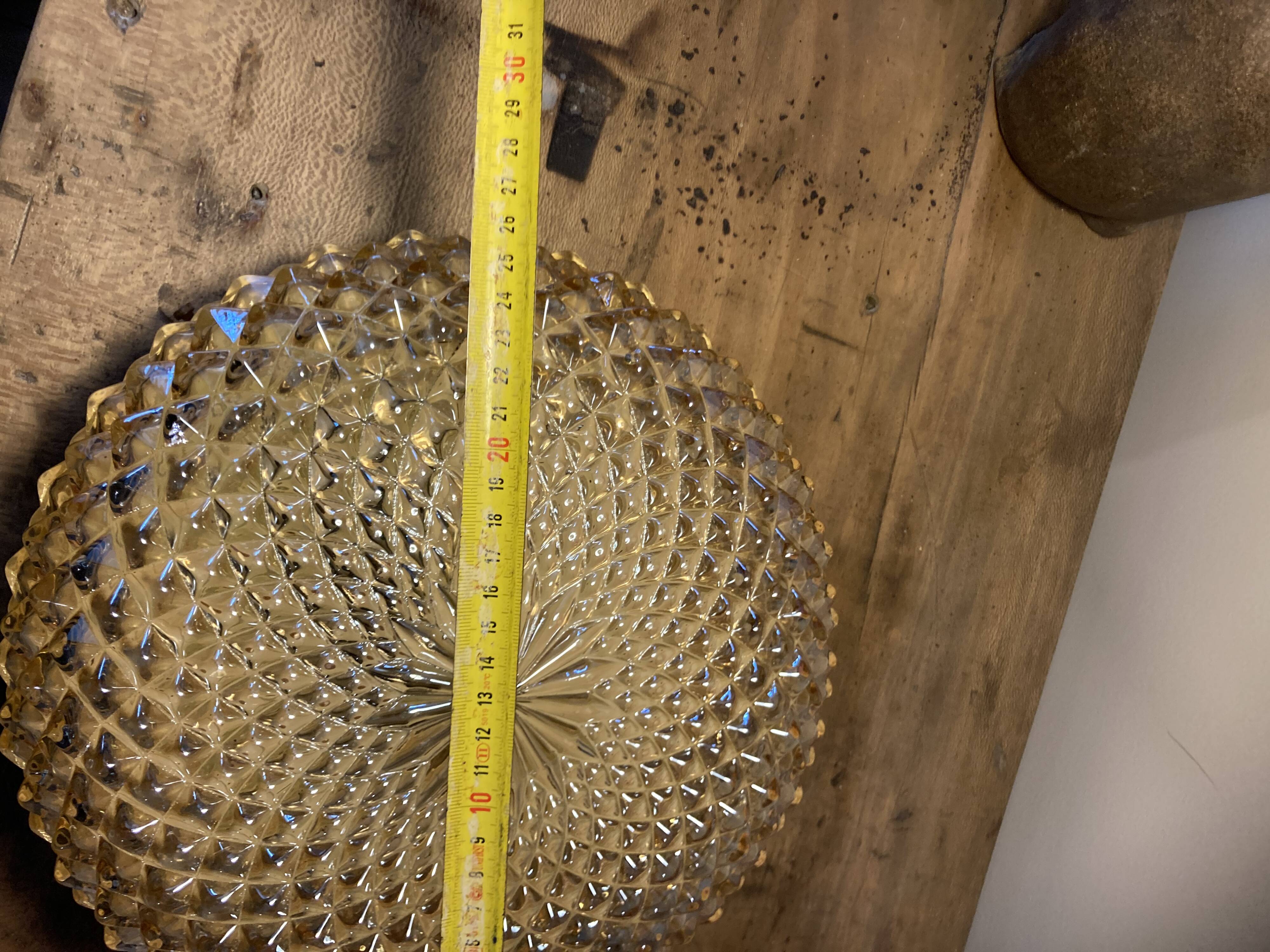 Superb wall light, glass ceiling light, vintage