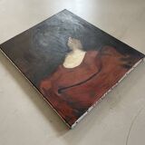 Painting, portrait from behind