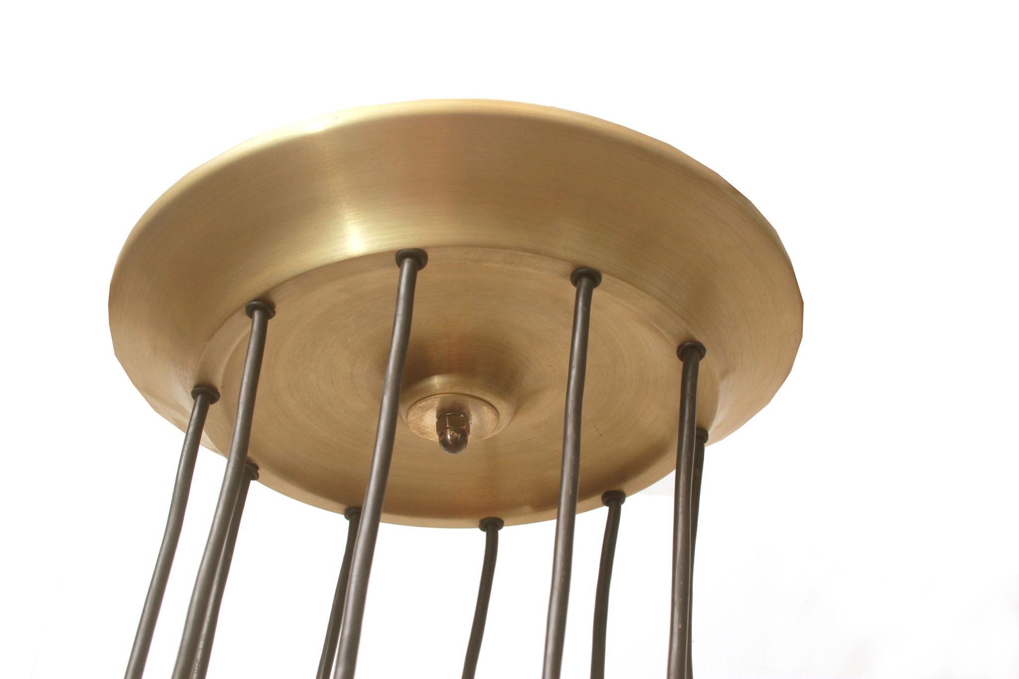Lampe cascade des années 1970 en laiton