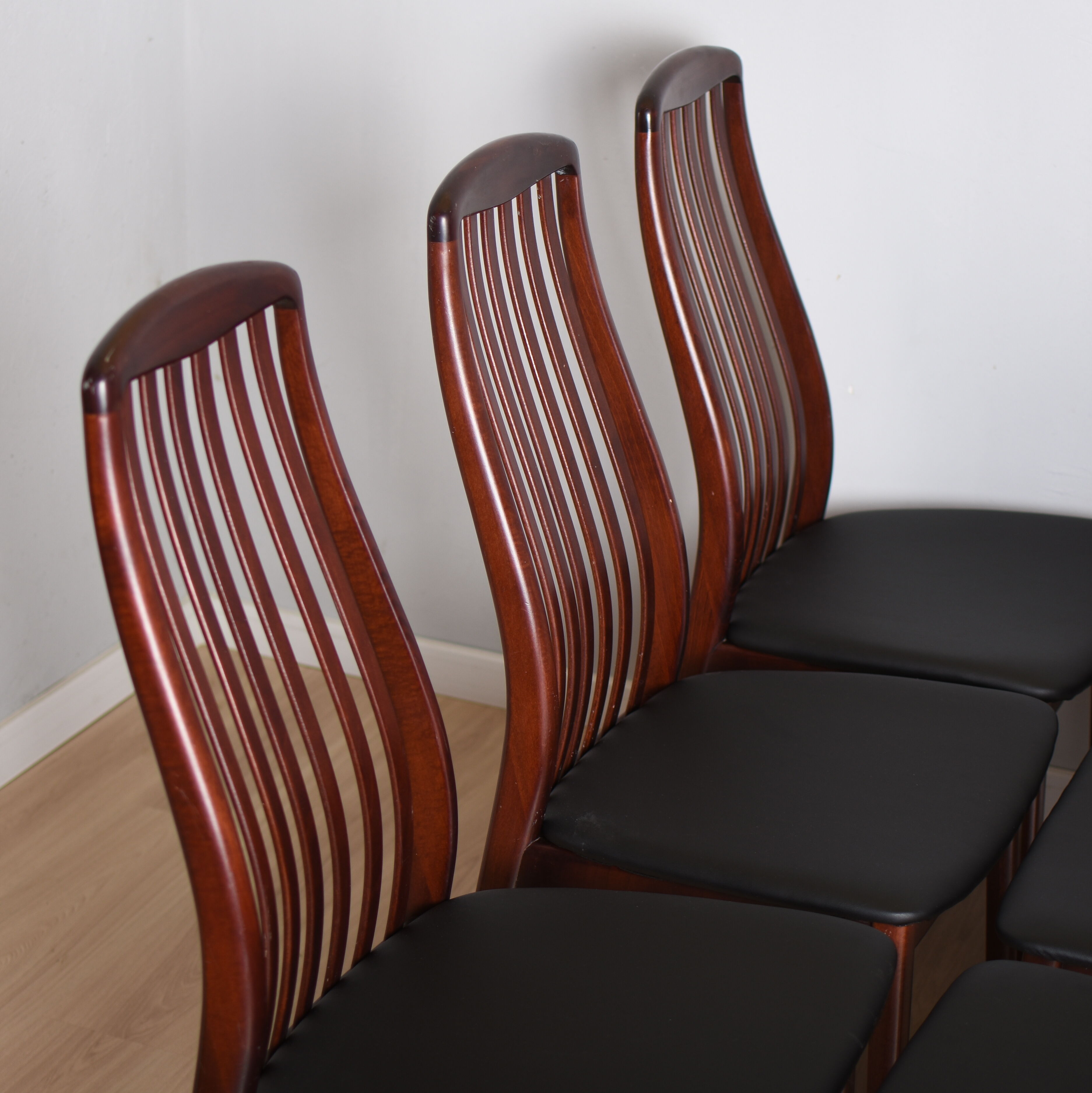 six chairs made in denmark in the 80s/90