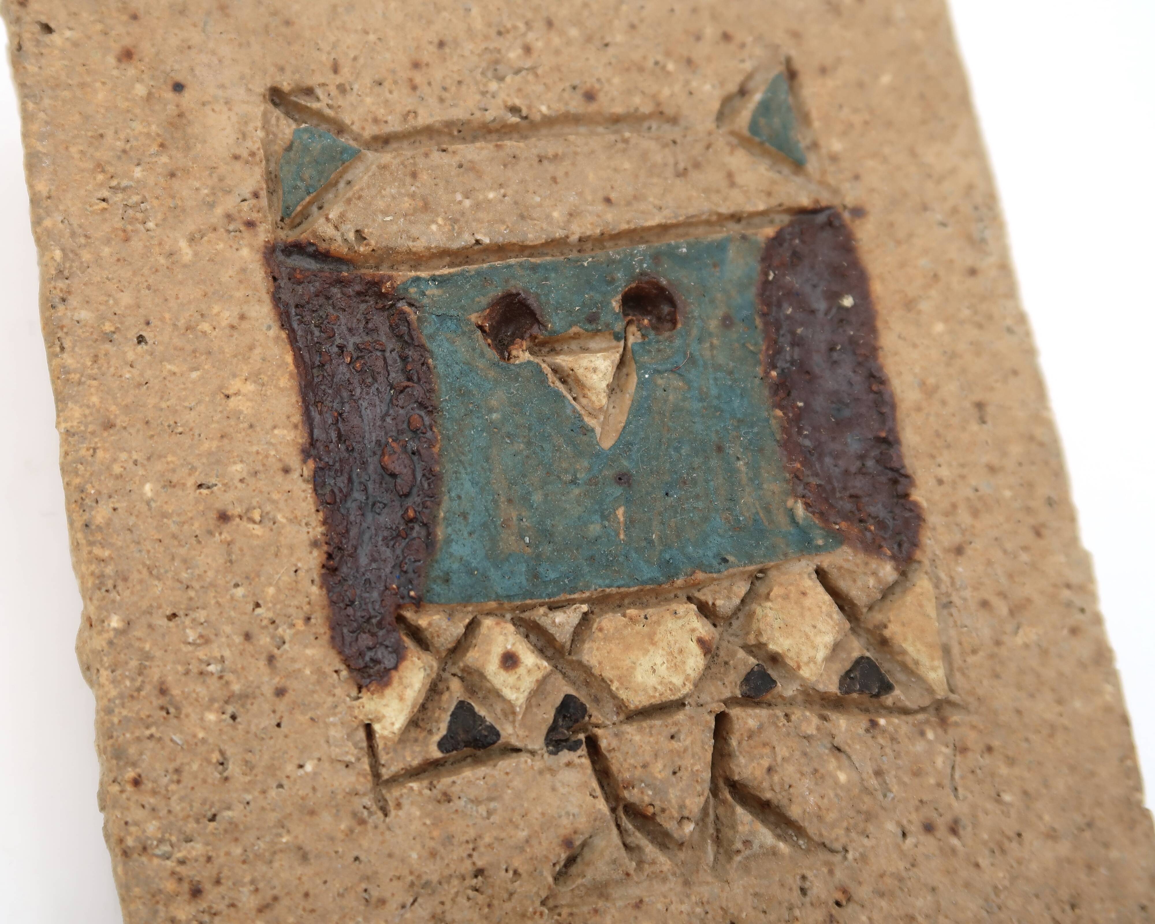 Relief wall sculpture in ceramic by Les Argonautes Vallauris, 1970s