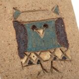 Relief wall sculpture in ceramic by Les Argonautes Vallauris, 1970s