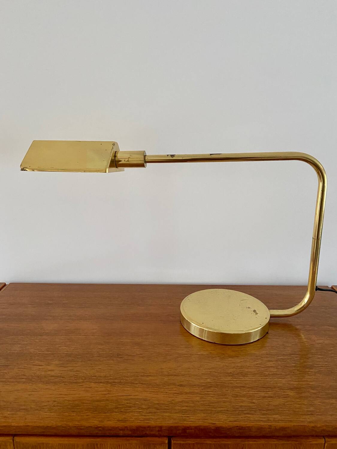 Brass desk lamp