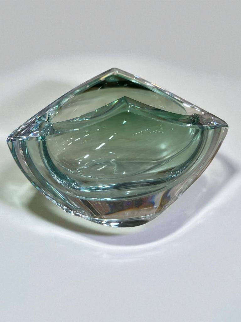 Val Saint Lambert Vintage Glass Ashtray