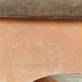 Pair of orange-pink patinated bedside tables