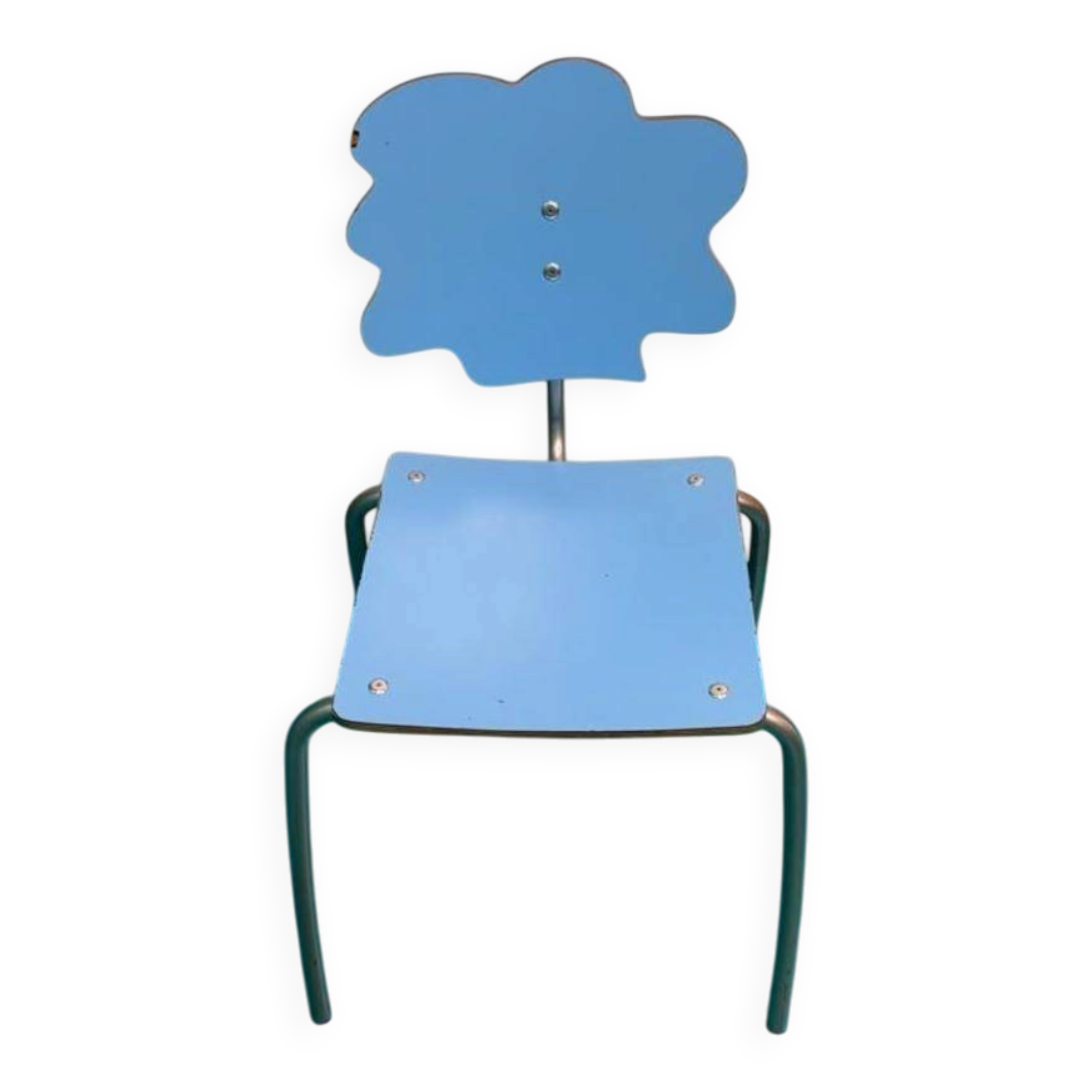 Genuine children's chairs by Agatha Ruiz de la Prada, cloud blue model.