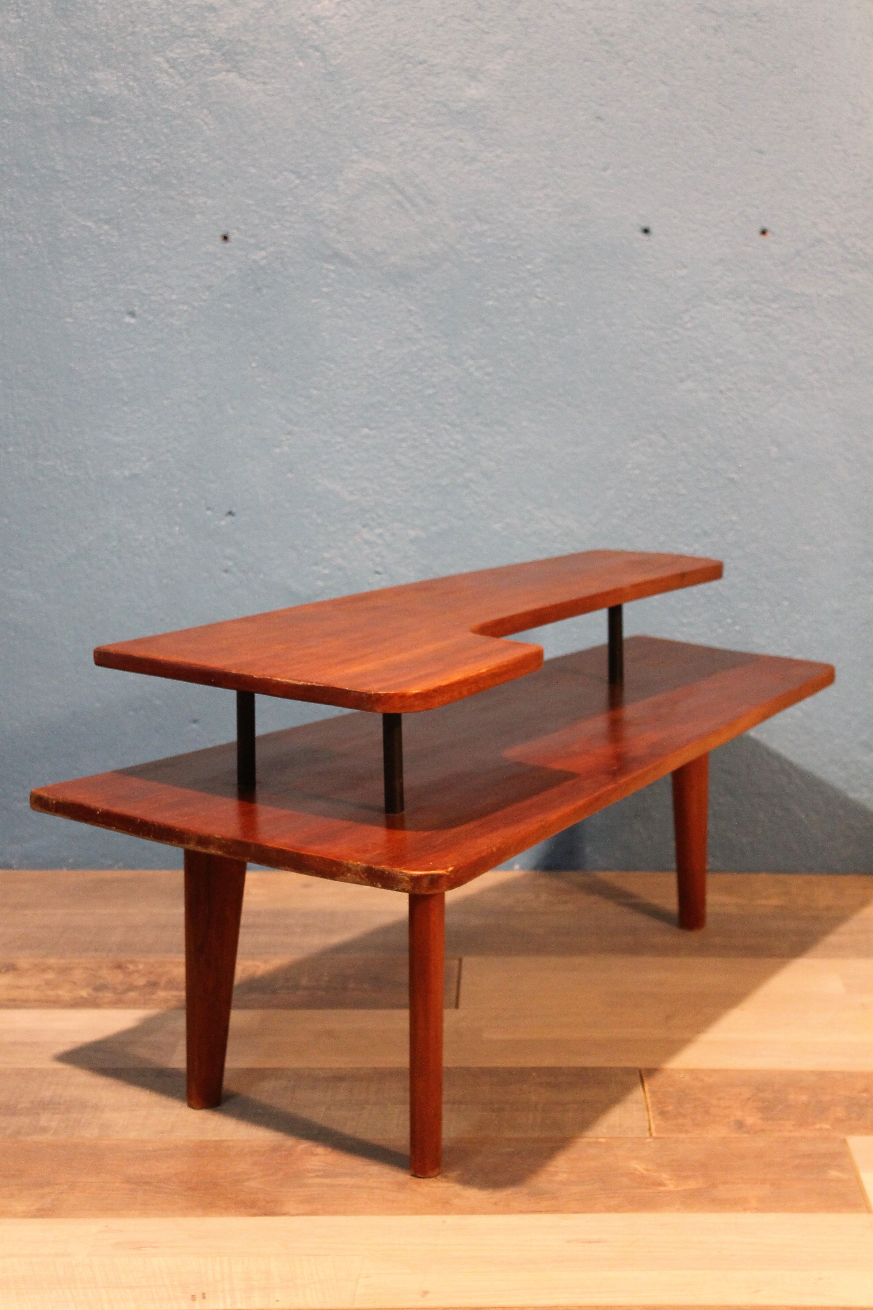 Table low double trays 60 years