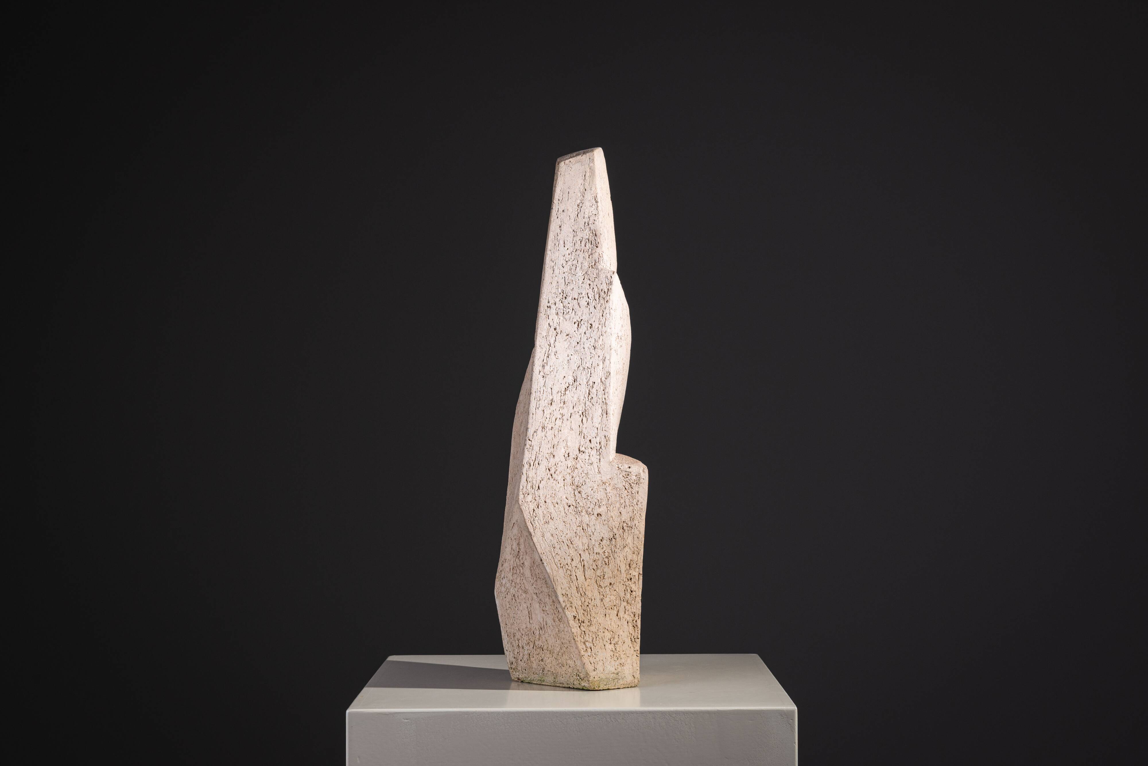 Large abstract monolithic sculpture