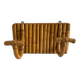 Rattan coat rack