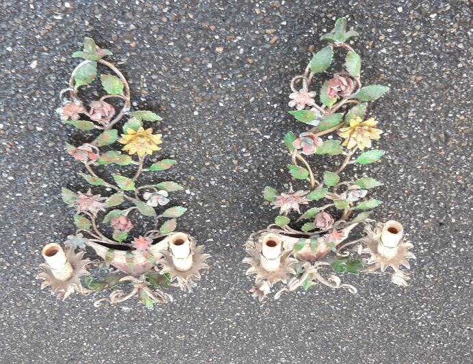 Pair of vintage wall sconces