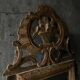 Folk art, Louis XVI style gilded mirror, 18th century