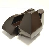 Brown Glazed Ceramic Trinket Bowl or Sculpture, Italy