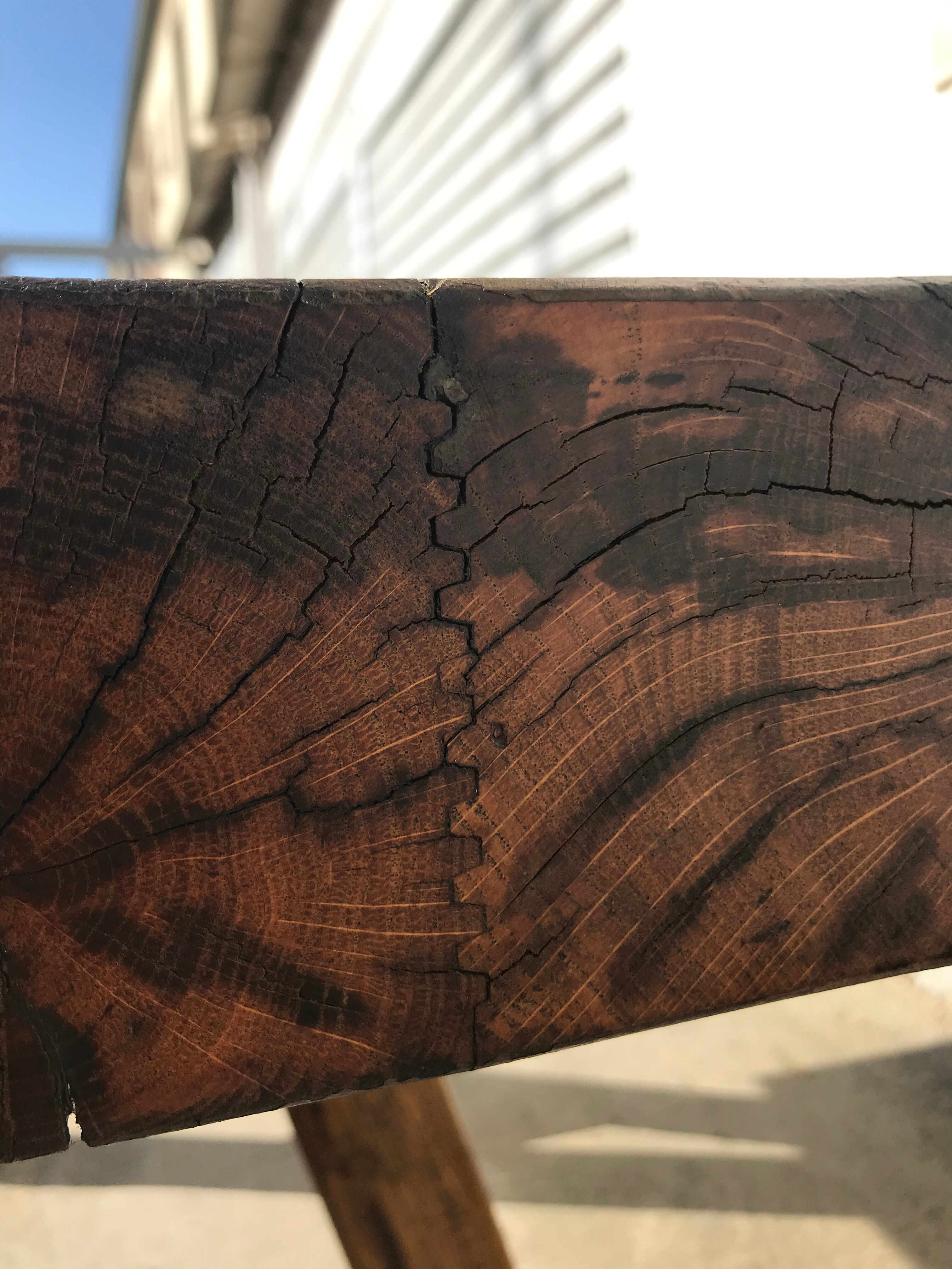 Solid oak farm table