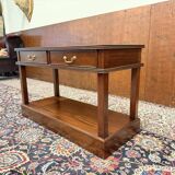 Classic English Chesterfield Side Table