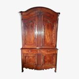 Old 2-part solid cherry wood sideboard