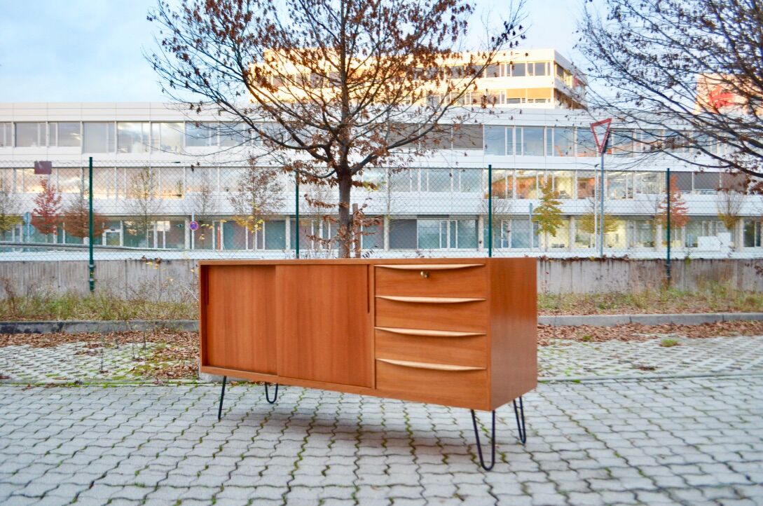German Mid-Century Walnut Sideboard from A.M.T.