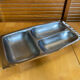 Plat de service ancien chichester inox made in england vintage #e164