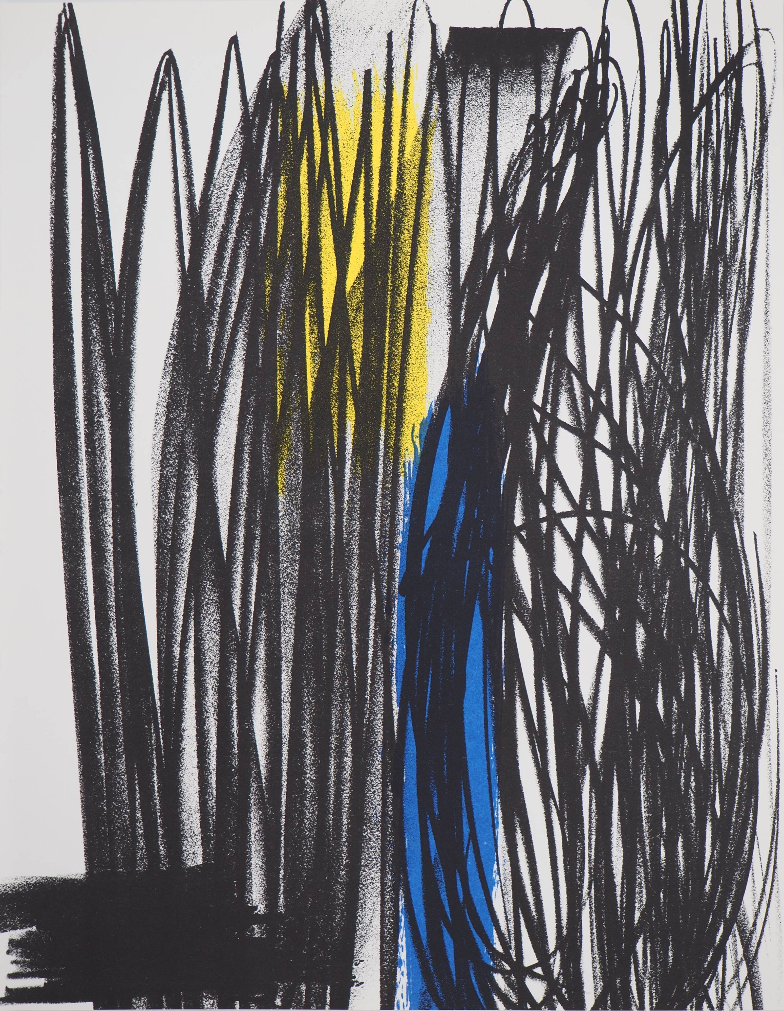 Hans Hartung: influence - original lithograph