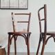 Chaises bistrot bois courbé