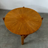 Old coffee table wood design 60s Italy vintage