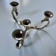 Gold-plated brass candlestick