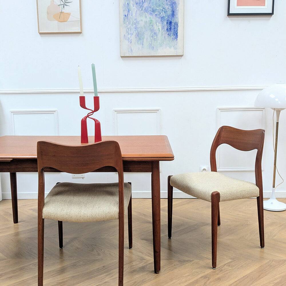 2 vintage chairs by Niels Otto Moller