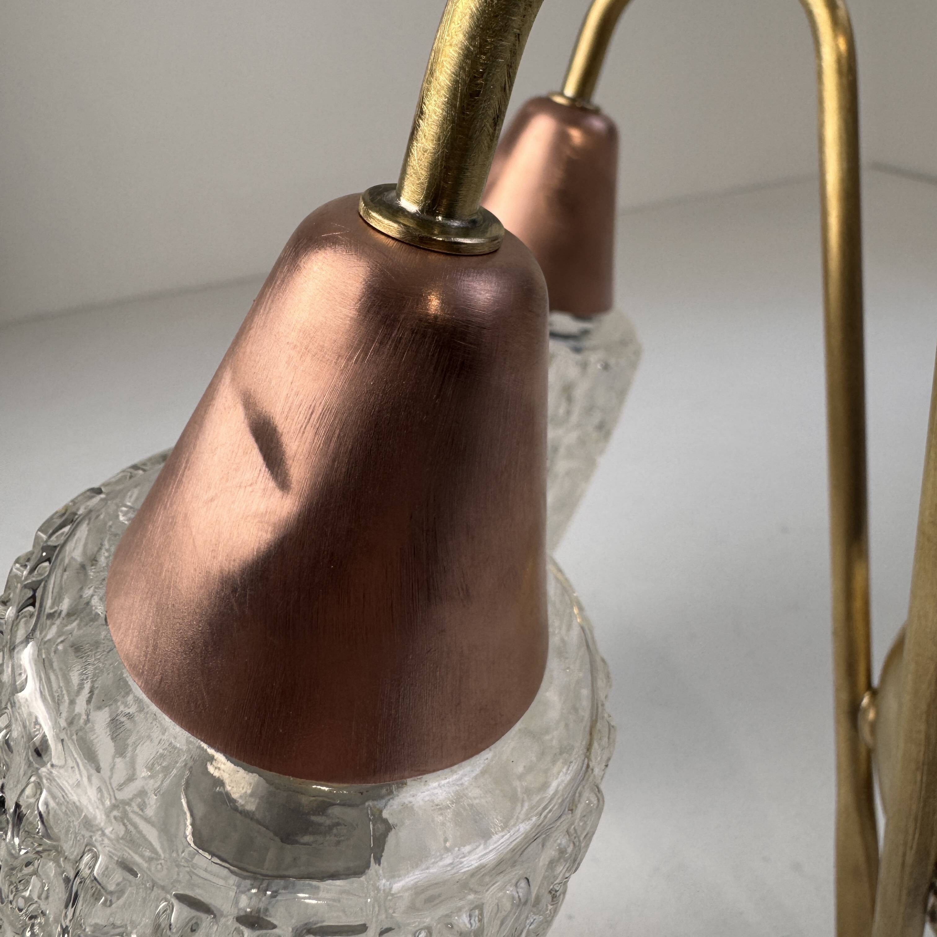 Pair of vintage double wall sconces "Maison Arlus"