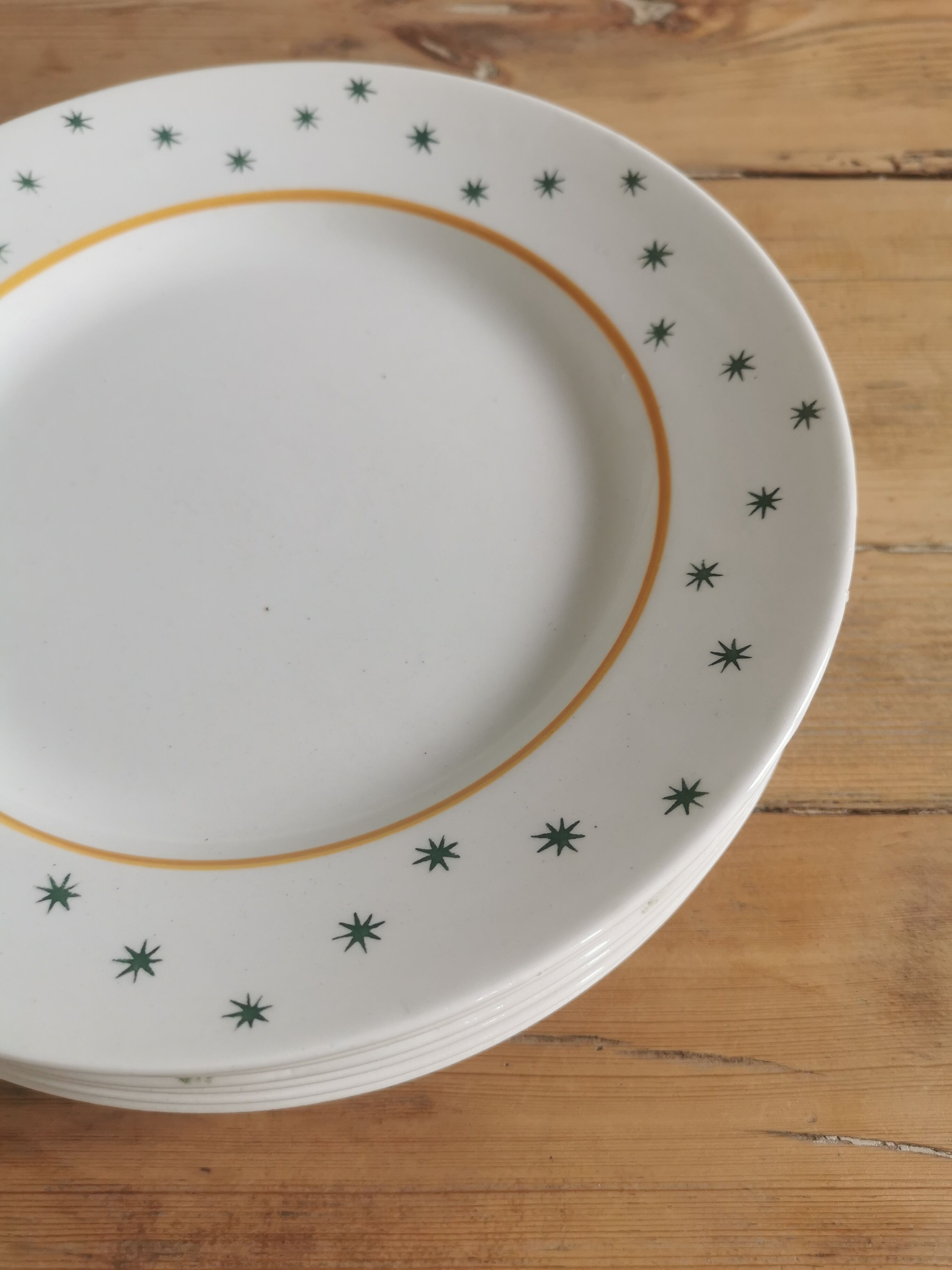 Set of 6 vintage plates, gien