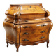 Antique drop-leaf secretary in baroque style made of walnut and maple, 20th century.