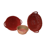 Set 3 wicker baskets