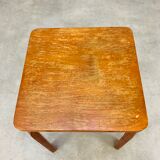 Scandinavian curved wood stool 50s