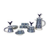 Coffee or tea service Sargadelos porcelain 6 cups
